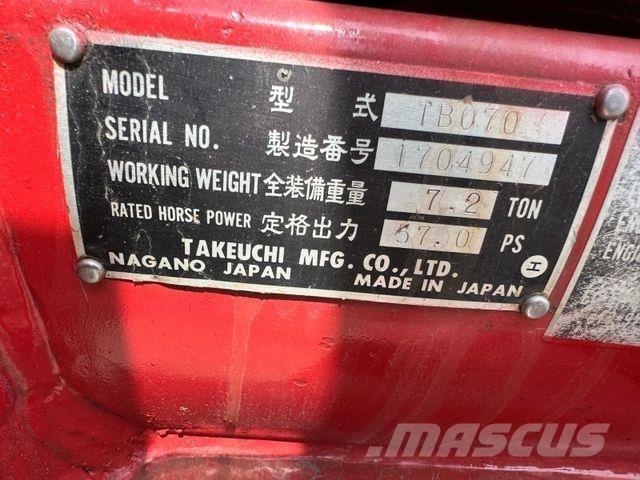 Takeuchi TB070 Mini ekskavatori < 7 t