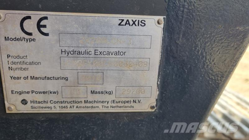 Hitachi ZX280 Kāpurķēžu ekskavatori
