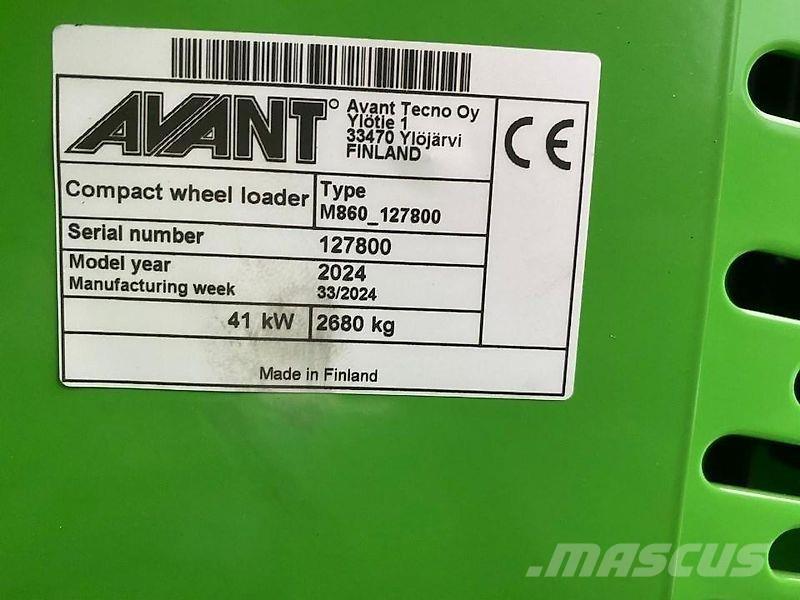 Avant 860 I TDL Lietoti riteņu kompaktiekrāvēji