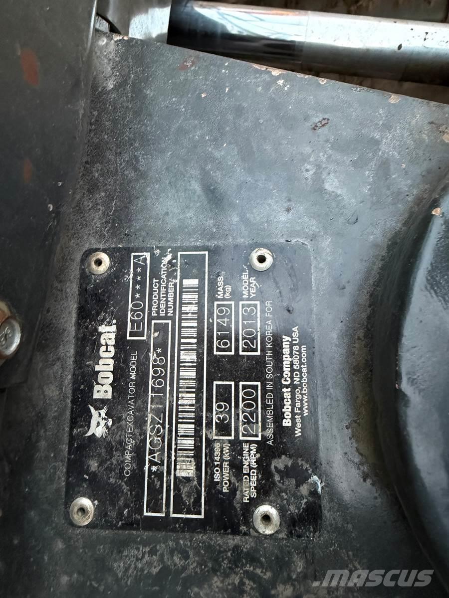 Bobcat E60 Kāpurķēžu ekskavatori