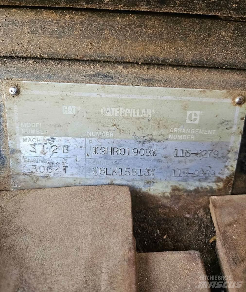 CAT 312B Kāpurķēžu ekskavatori