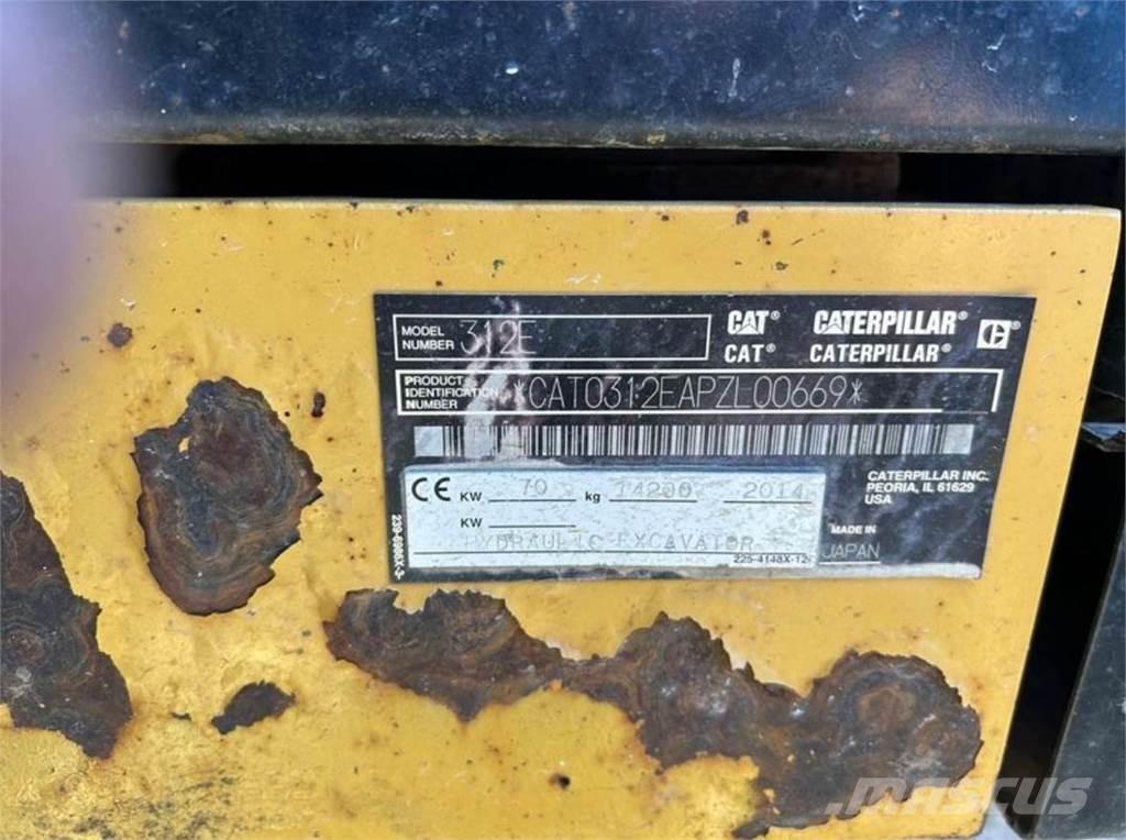 CAT 312E Kāpurķēžu ekskavatori