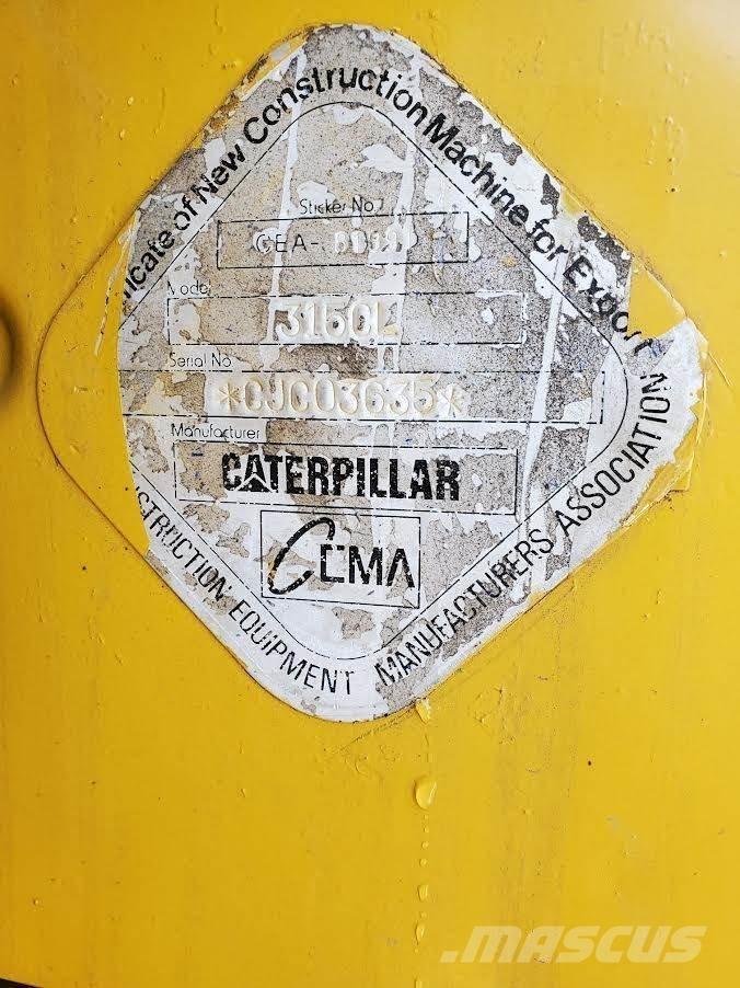 CAT 315CL Kāpurķēžu ekskavatori