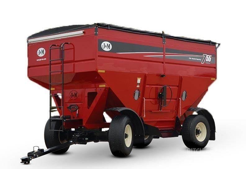 J&M 755SD Graudu pārkraušanas piekabes
