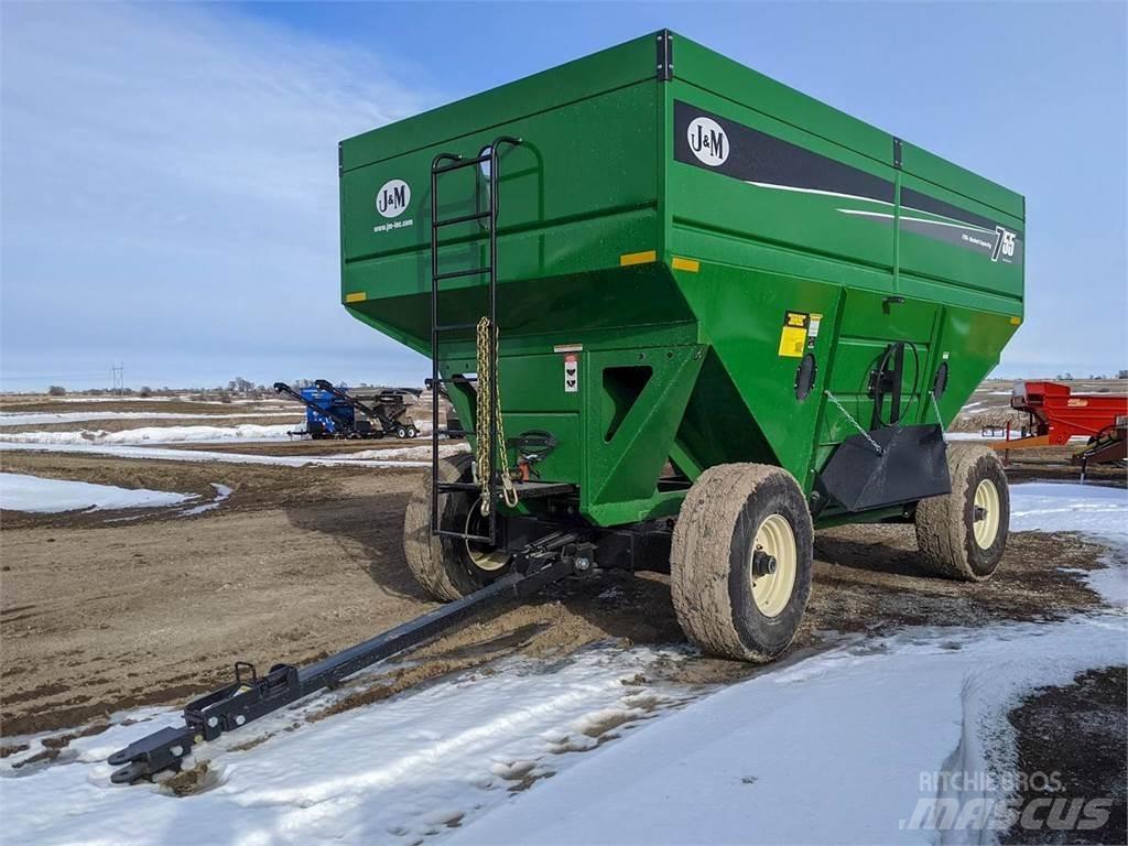 J&M 755SD Graudu pārkraušanas piekabes