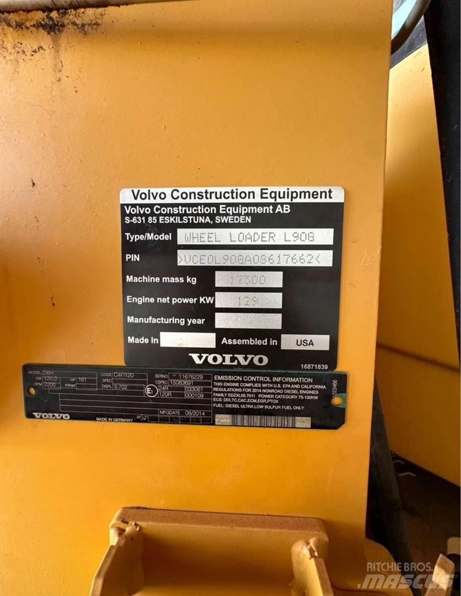 Volvo L90G Iekrāvēji uz riteņiem