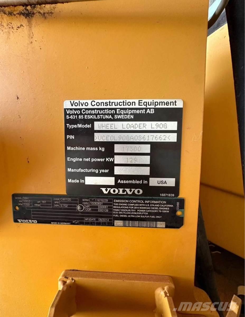 Volvo L90G Iekrāvēji uz riteņiem