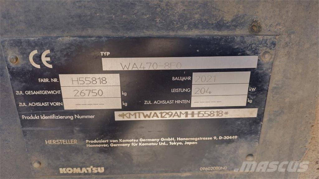 Komatsu WA 470-8 Iekrāvēji uz riteņiem