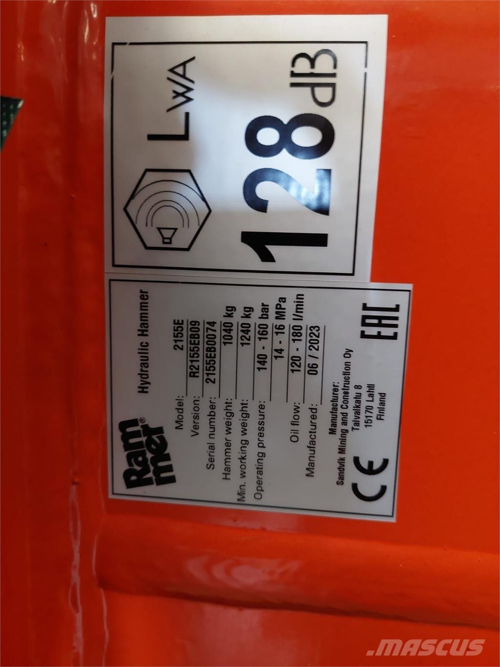 Rammer 2155E Būvniecība- Citi