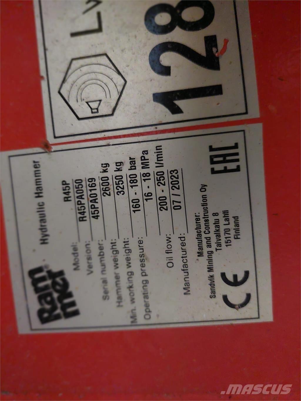 Rammer R45P Būvniecība- Citi