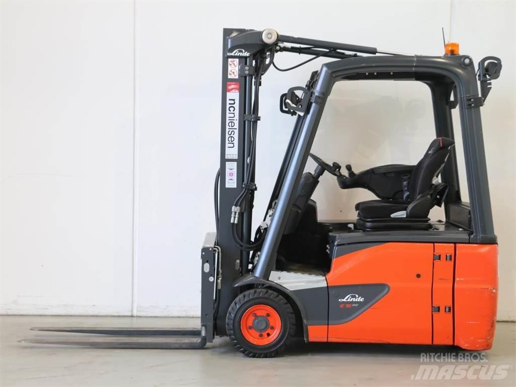 Linde E16/386-02 EVO Elektriskie iekrāvēji