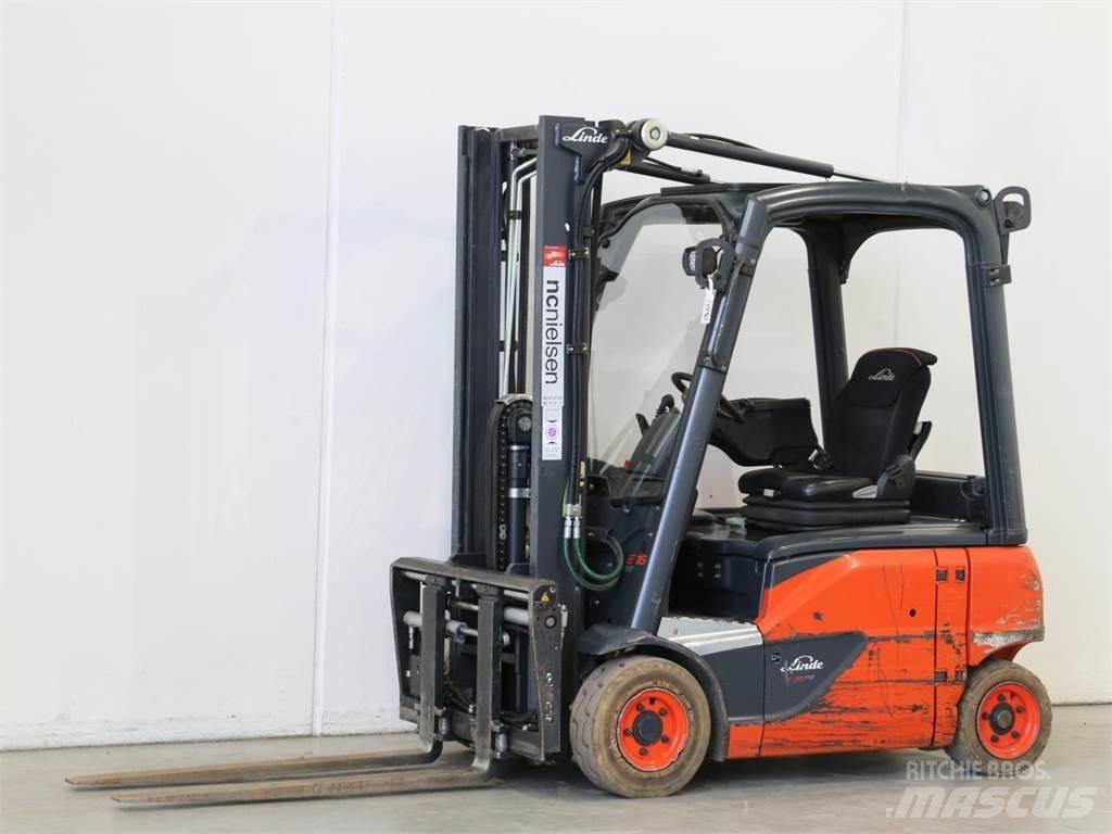 Linde E16P/386-02 Elektriskie iekrāvēji