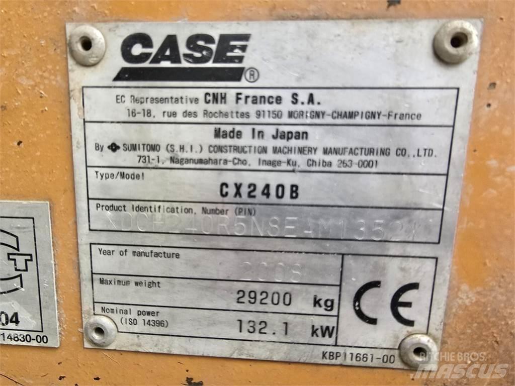 CASE CX 240 B Kāpurķēžu ekskavatori