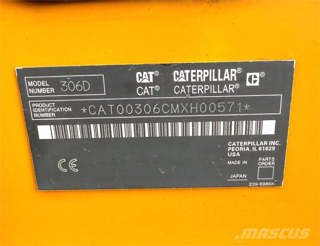 CAT 306D Mini ekskavatori < 7 t