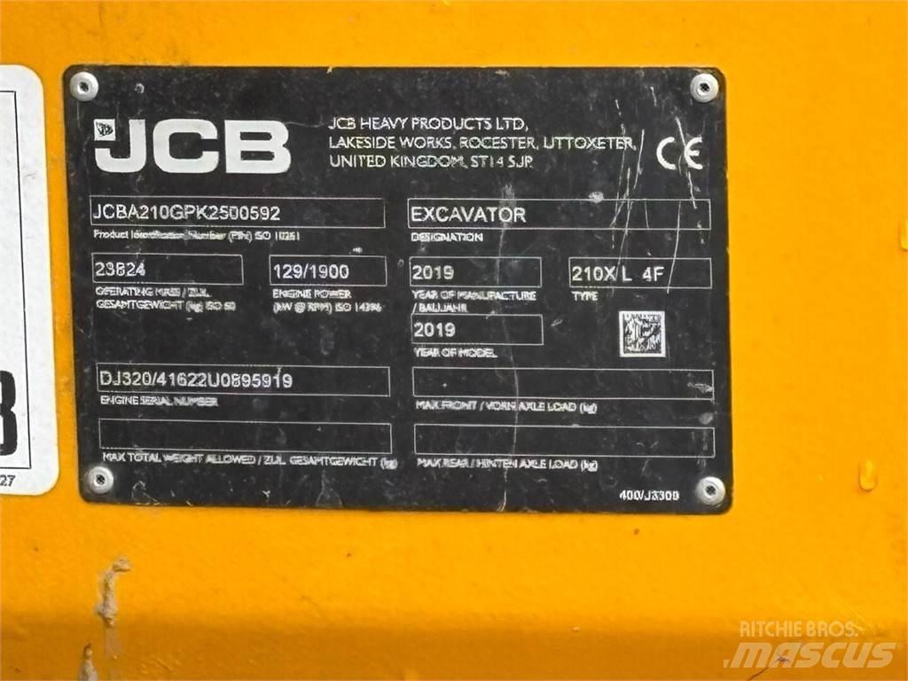 JCB 210 X L 4F Kāpurķēžu ekskavatori