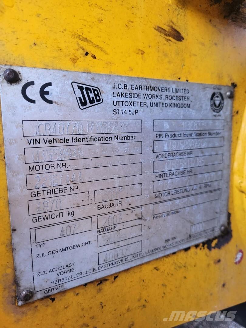 JCB 407 ZX Super Iekrāvēji uz riteņiem