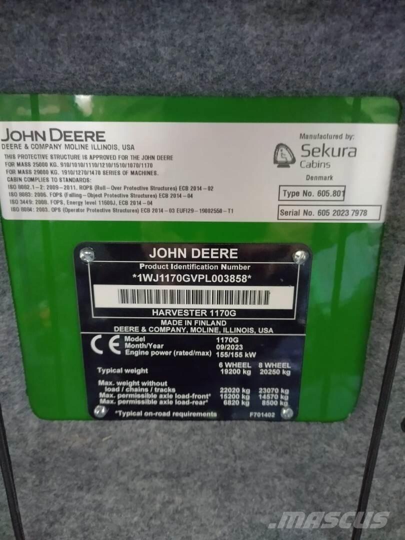 John Deere 1170G Harvesteri
