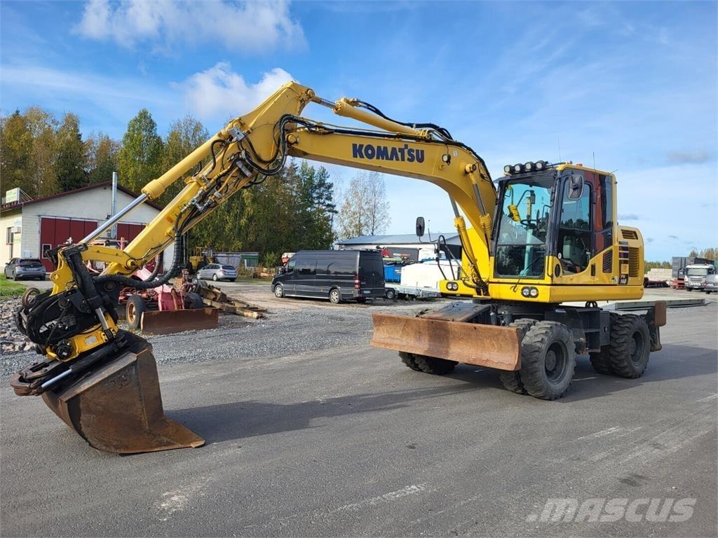 Komatsu PW 148-10 Ekskavatori uz riteņiem