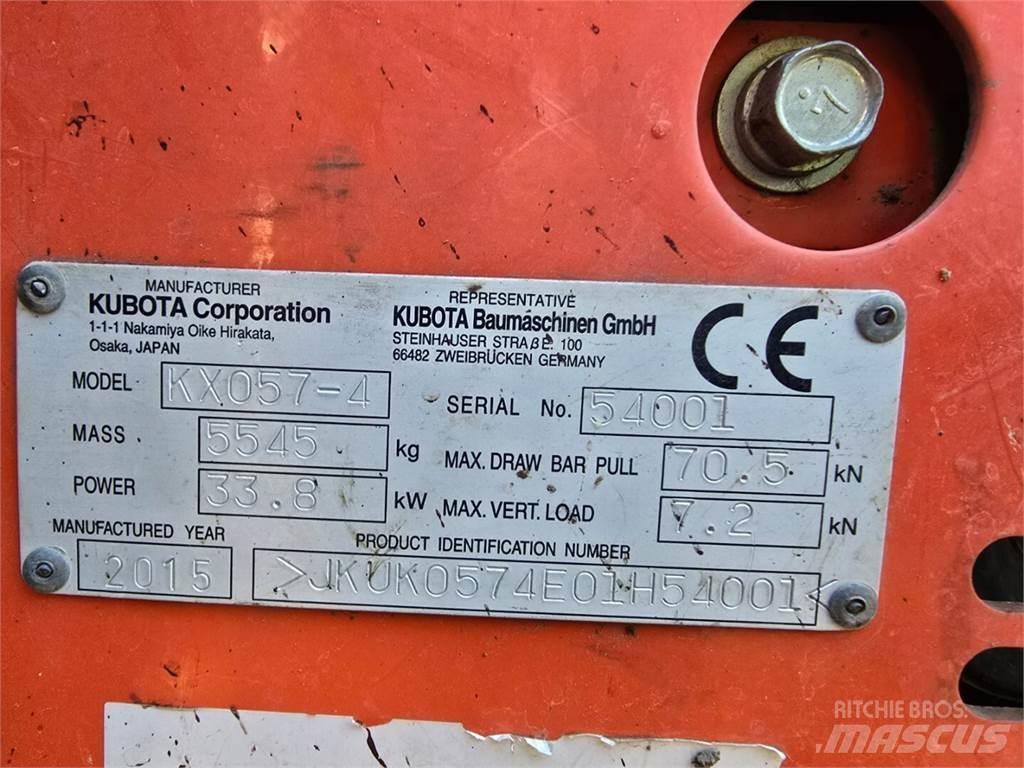Kubota KX 057-4 Kāpurķēžu ekskavatori