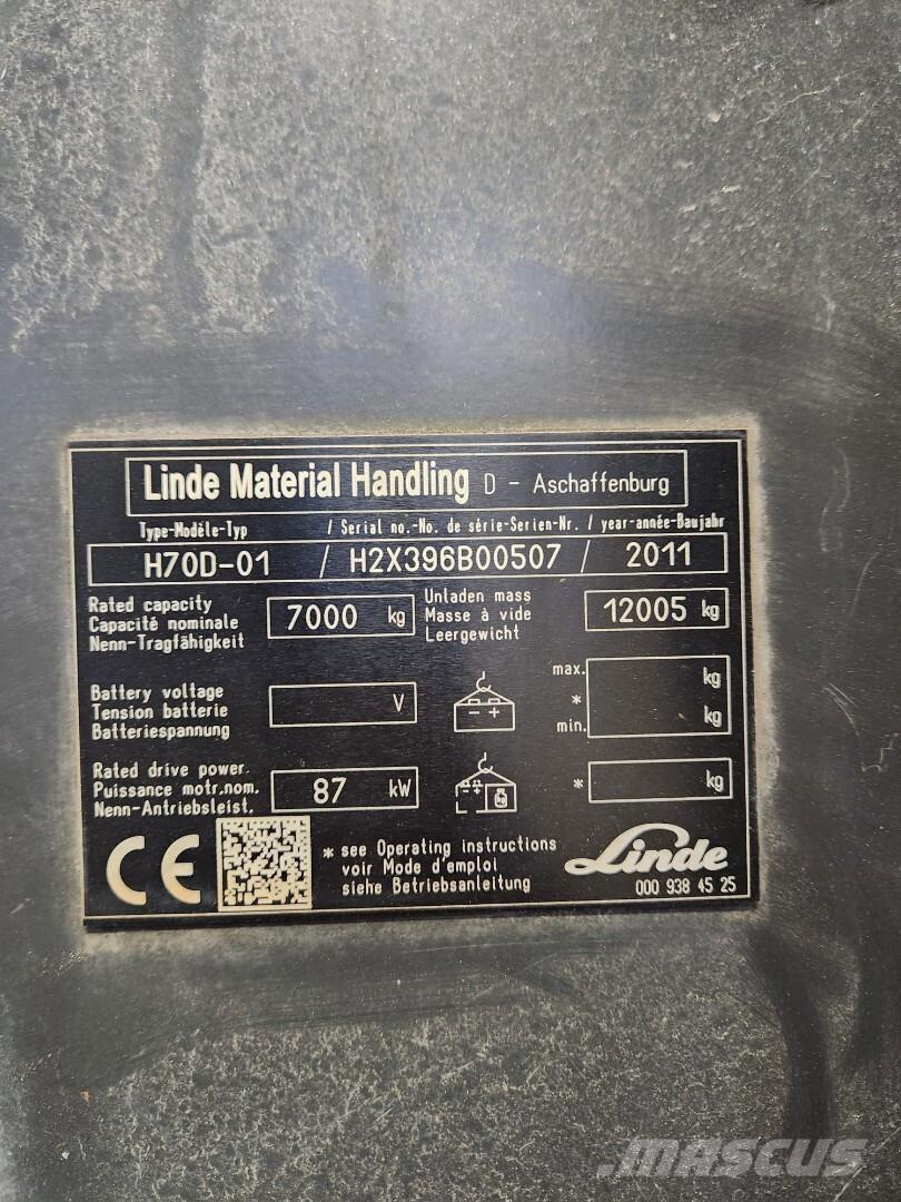 Linde H70D-01 Tehnika ar dīzeļa dzinēju