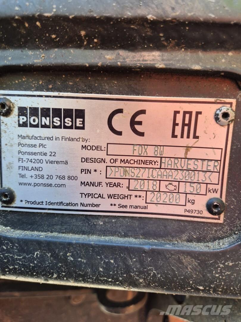 Ponsse Fox 8W Harvesteri