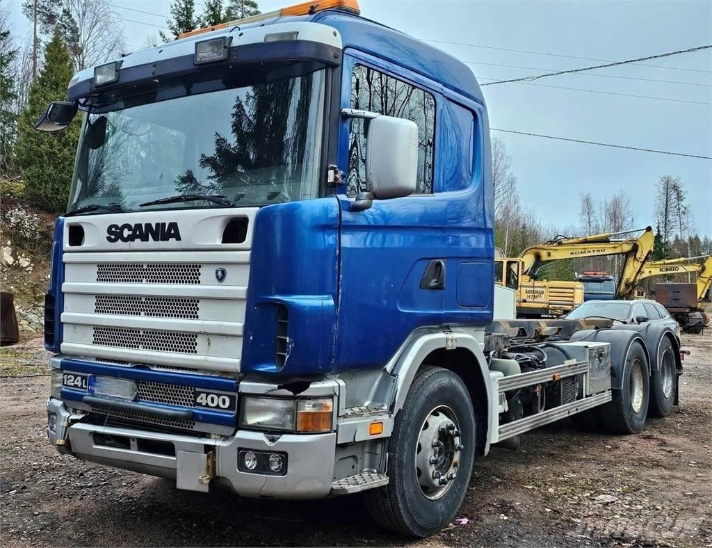 Scania 124 L 6x2 Treileri ar āķi