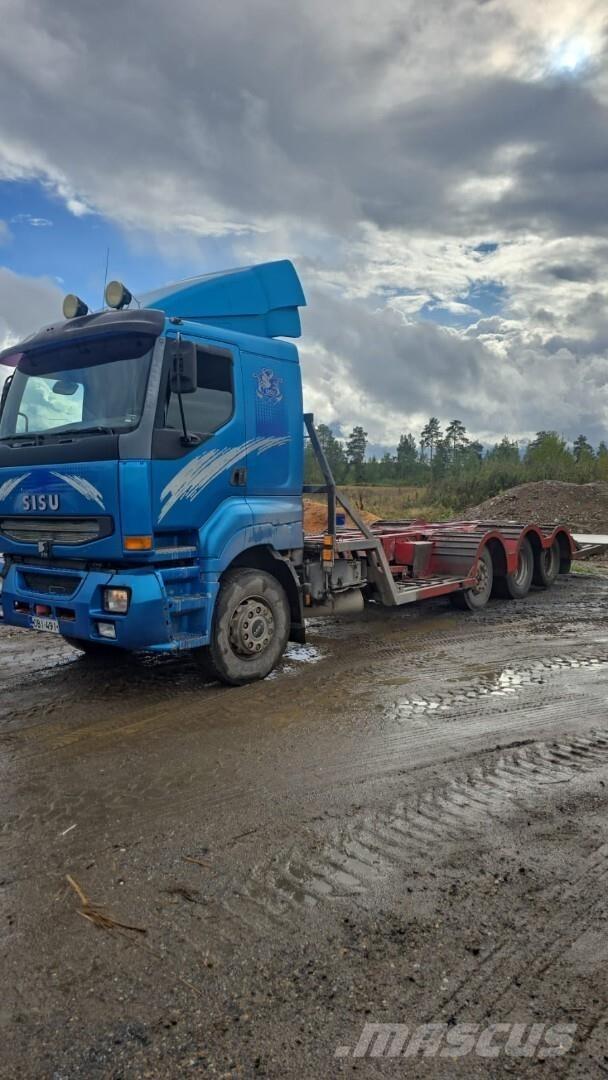 Sisu E12 Treileri meža tehnikas transportēšanai