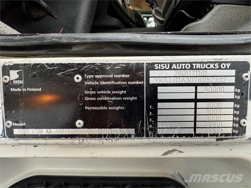 Sisu R500 10x4 Treileri meža tehnikas transportēšanai
