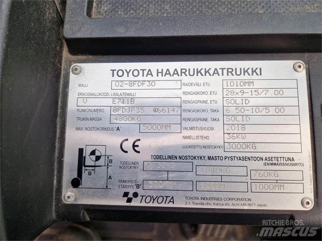 Toyota 02-8FDF30 Tehnika ar dīzeļa dzinēju