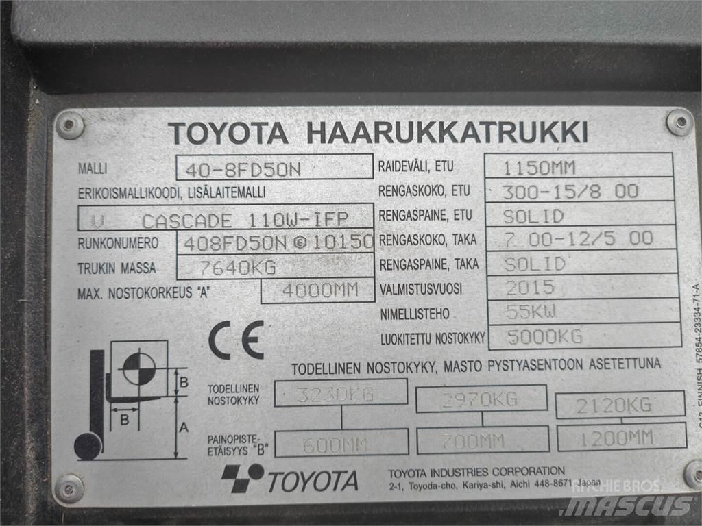 Toyota 40-8FD50N Tehnika ar dīzeļa dzinēju
