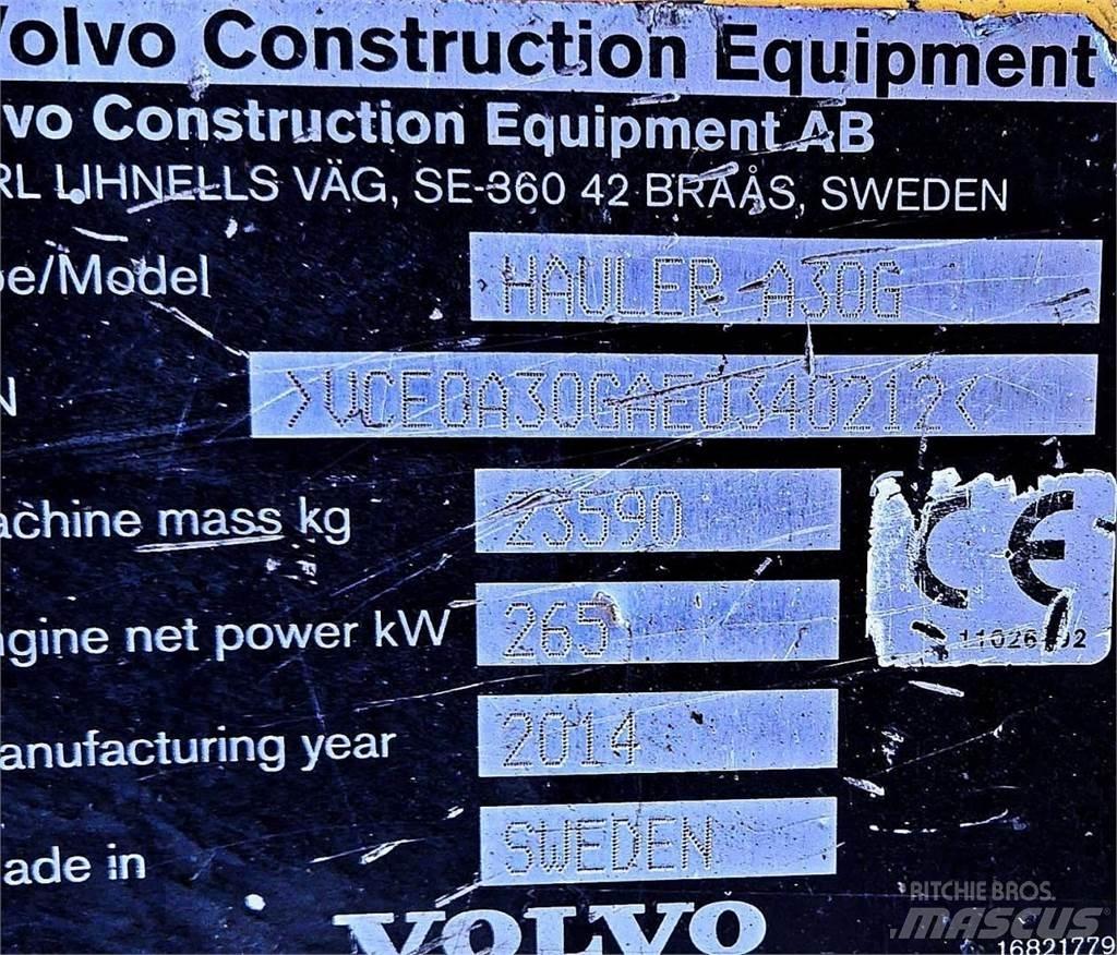 Volvo A30G Artikulētie pašizgāzēji