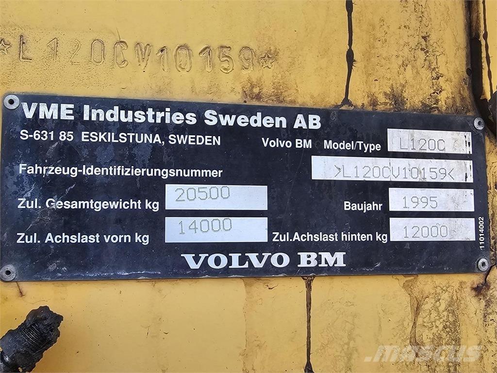 Volvo BM L120C Iekrāvēji uz riteņiem