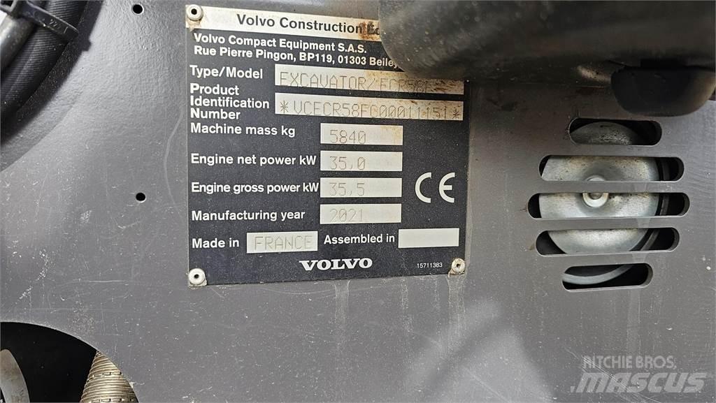 Volvo ECR 58 F Mini ekskavatori < 7 t
