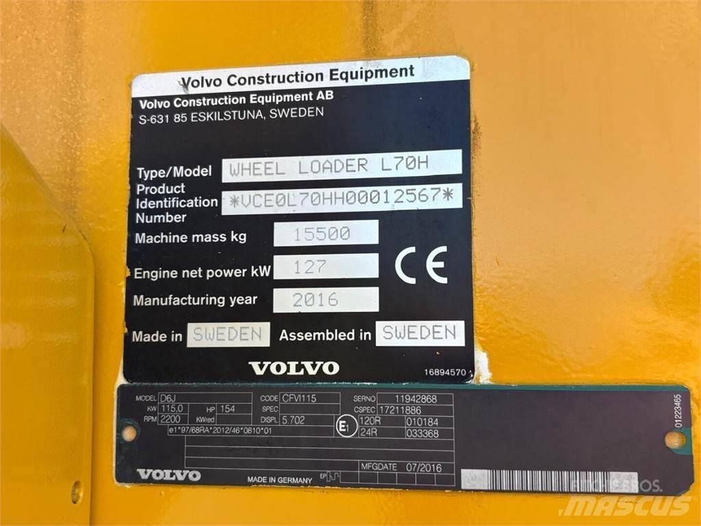 Volvo L 70 H Iekrāvēji uz riteņiem