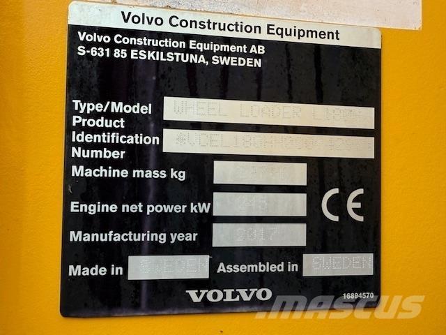 Volvo L180H Iekrāvēji uz riteņiem