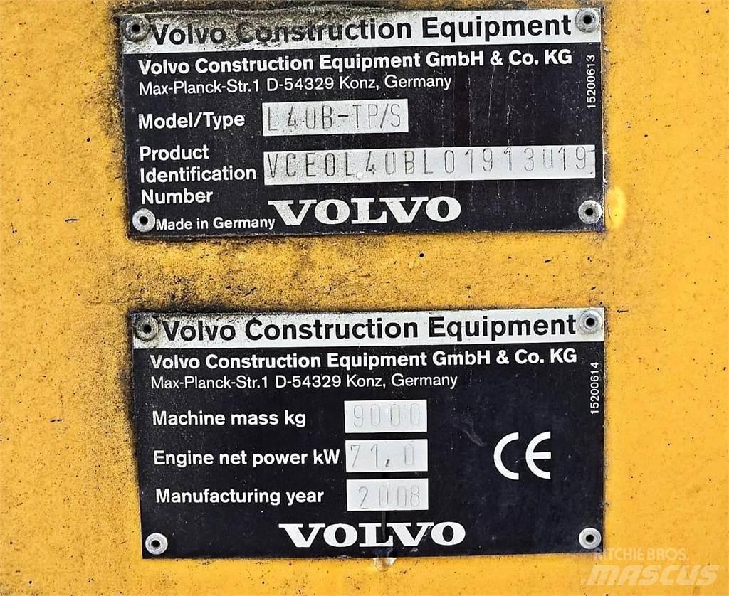 Volvo L40B Iekrāvēji uz riteņiem