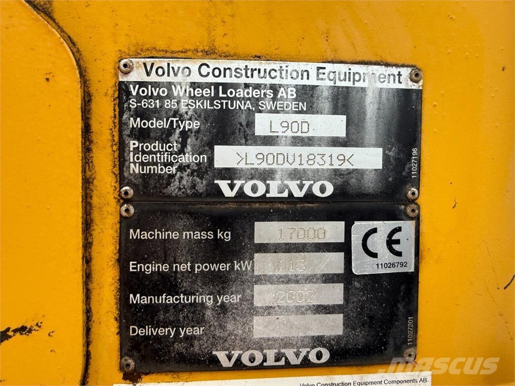 Volvo L90D Iekrāvēji uz riteņiem