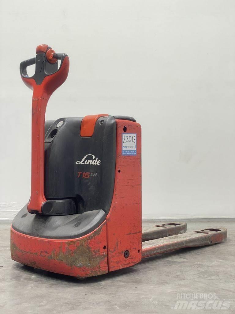 Linde T16-1152 Li-Ion Zemie palešu pacēlāji