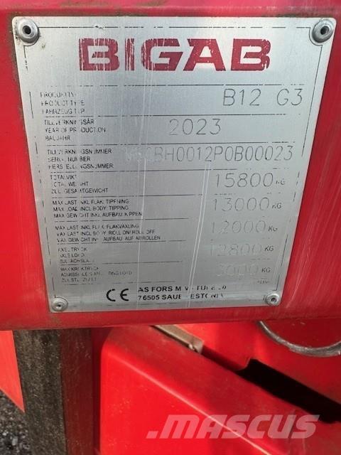 Bigab B12 VÄXLARVAGN Cits iekraušanas un rakšanas aprīkojums