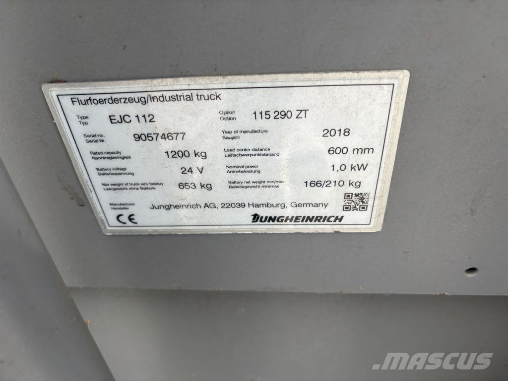 Jungheinrich EJC 112 Krautnētāji
