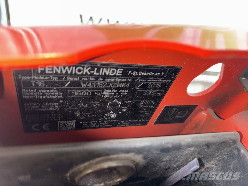 Linde T16 Zemie palešu pacēlāji