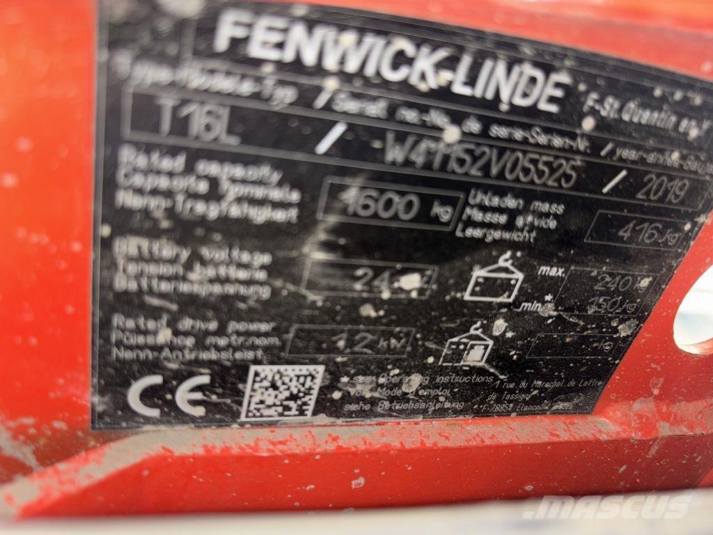 Linde T16L Zemie palešu pacēlāji