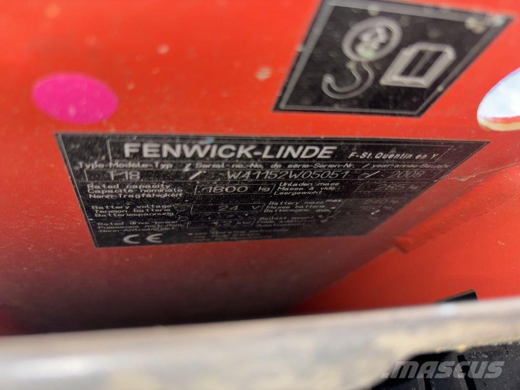 Linde T18 Zemie palešu pacēlāji