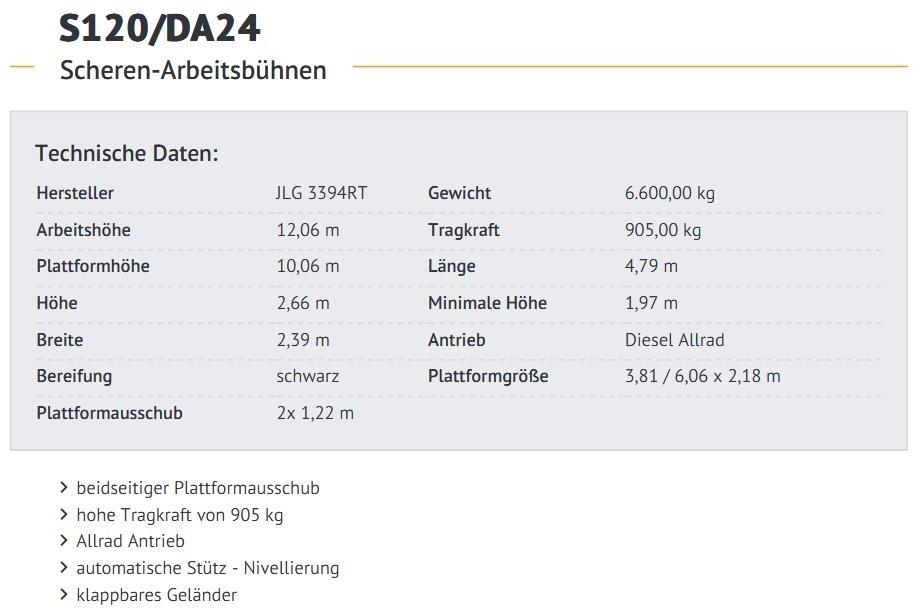 JLG 3394RT Šķerveida pacēlāji