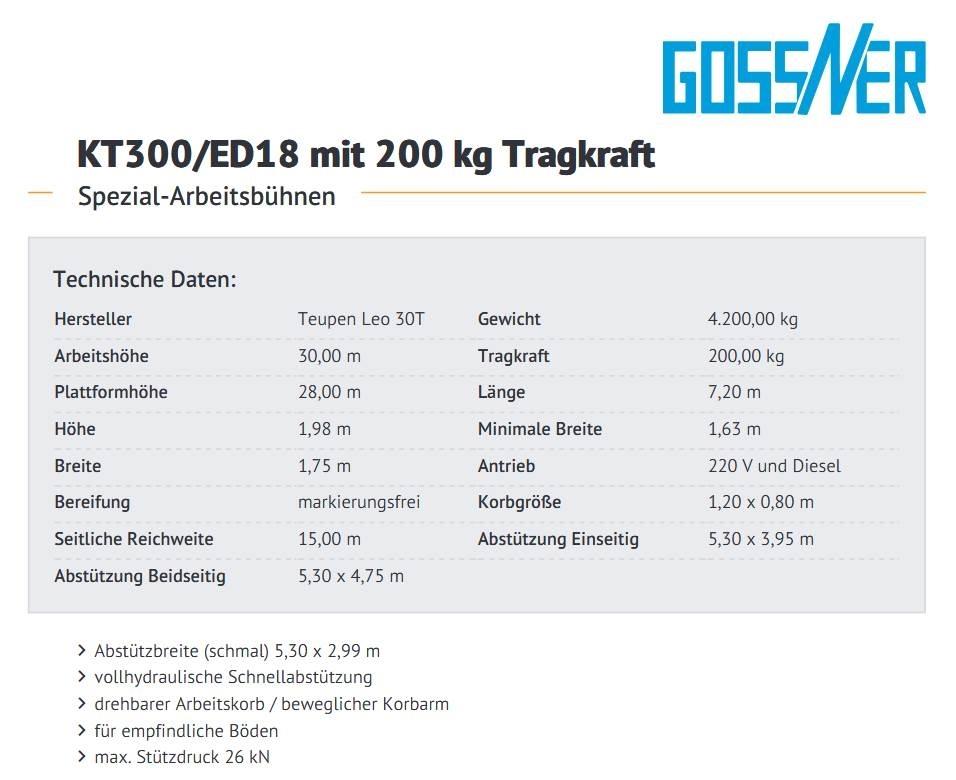Teupen Leo 30 T Kompakts pacēlājs ar rotējošu strēli