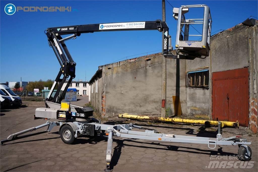 Omme 1550 EBZX Pacēlājplatformas - piekabes
