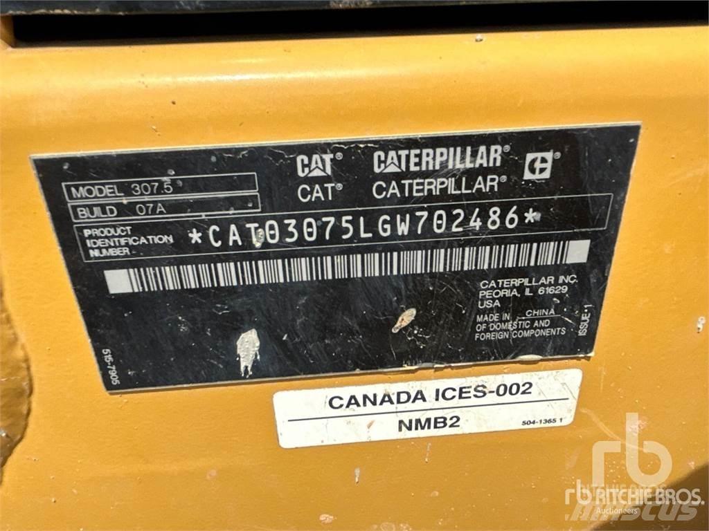 CAT 307.5 Kāpurķēžu ekskavatori