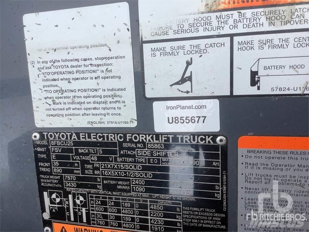Toyota 8FBCU25 Elektriskie iekrāvēji