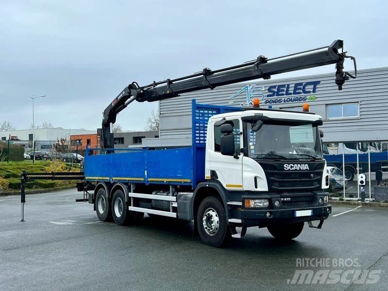 Scania P 410 Smagās mašīnas ar celtni