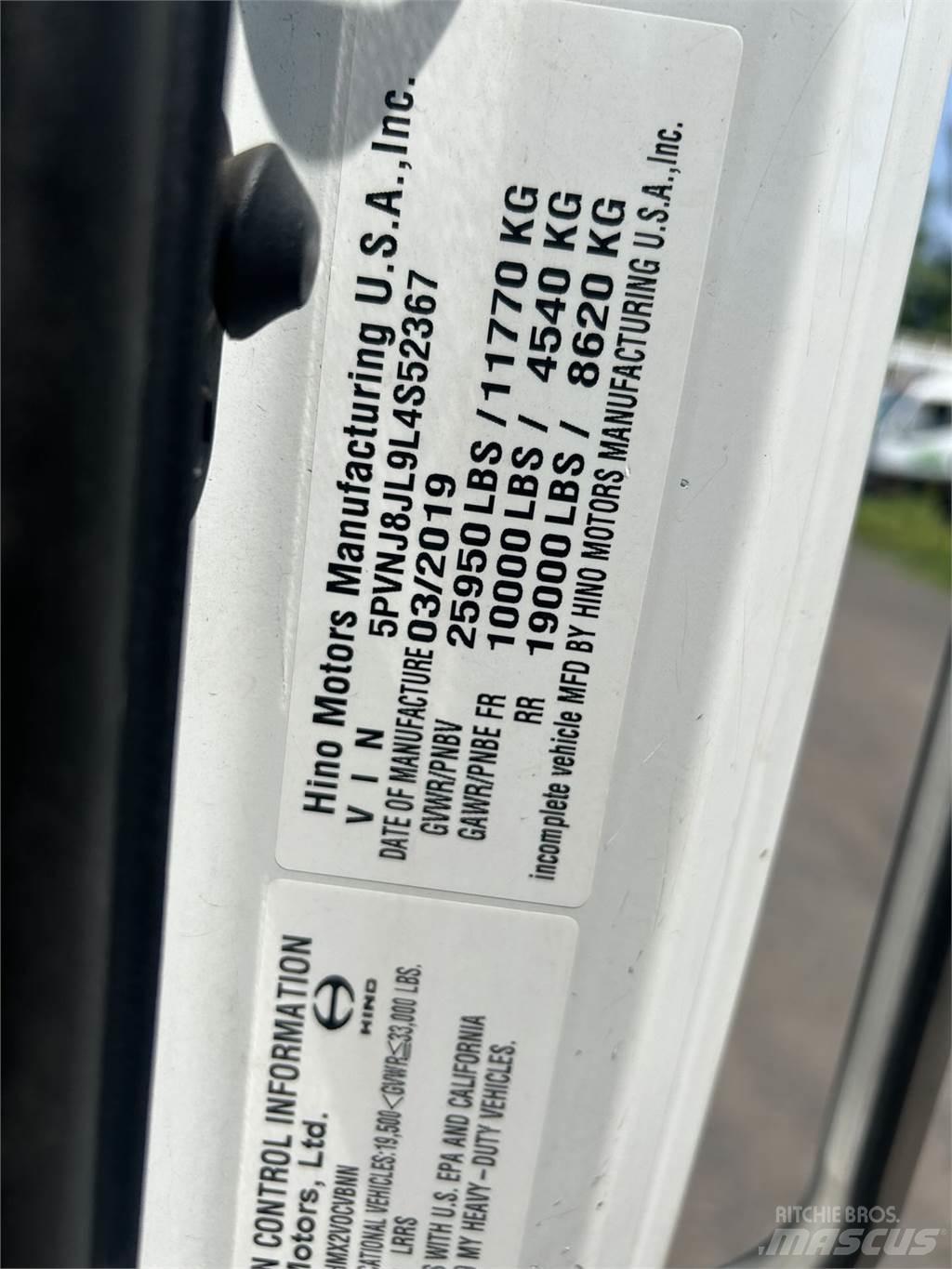 Hino 268A Šasija ar kabīni